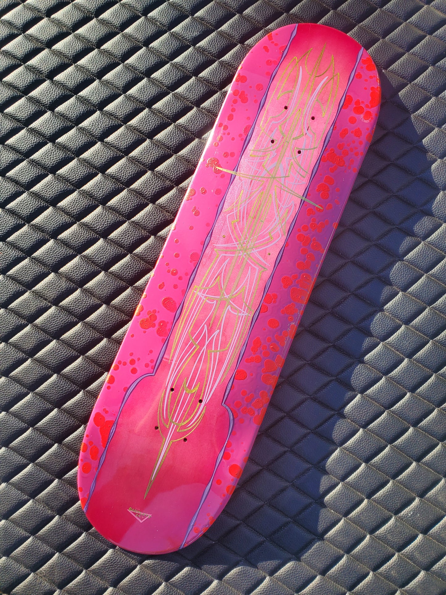 Pink skate deck