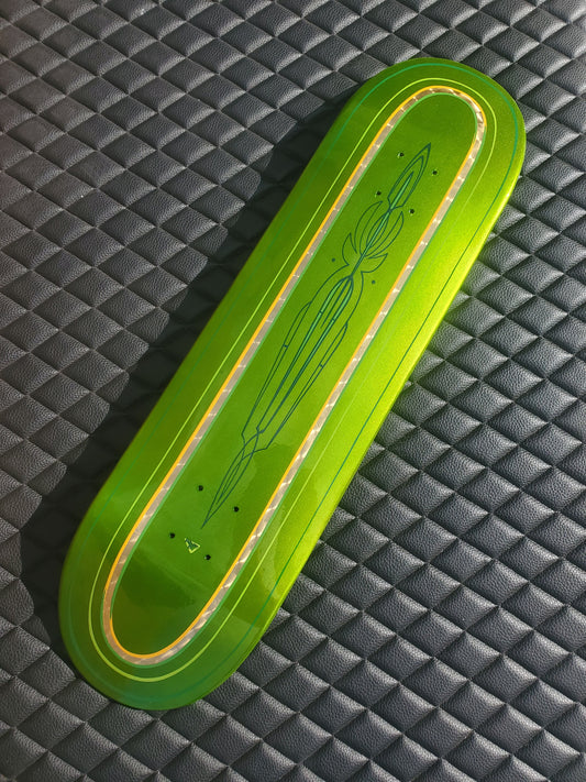 Green candy skateboard 8.5x32