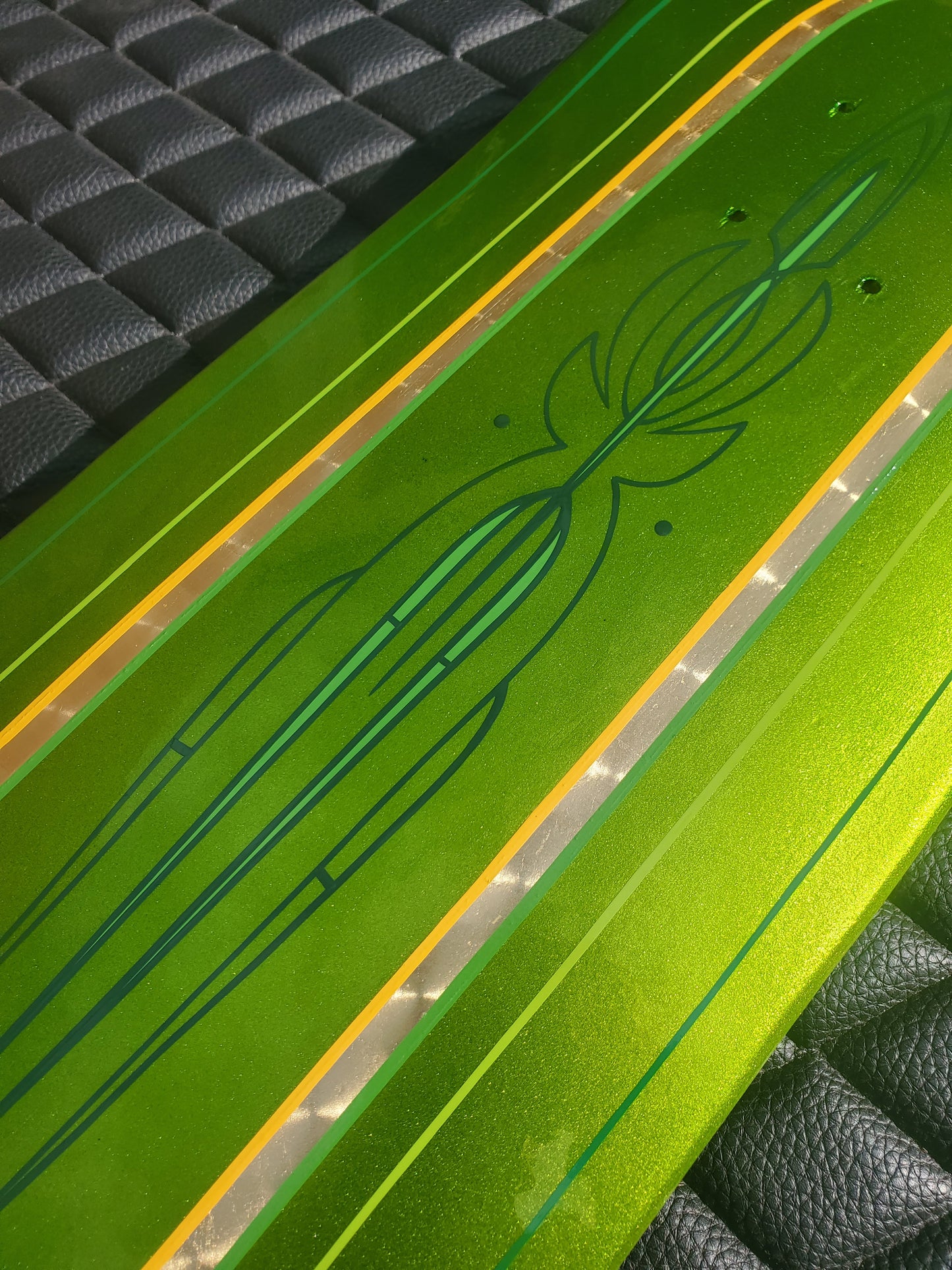 Green candy skateboard 8.5x32