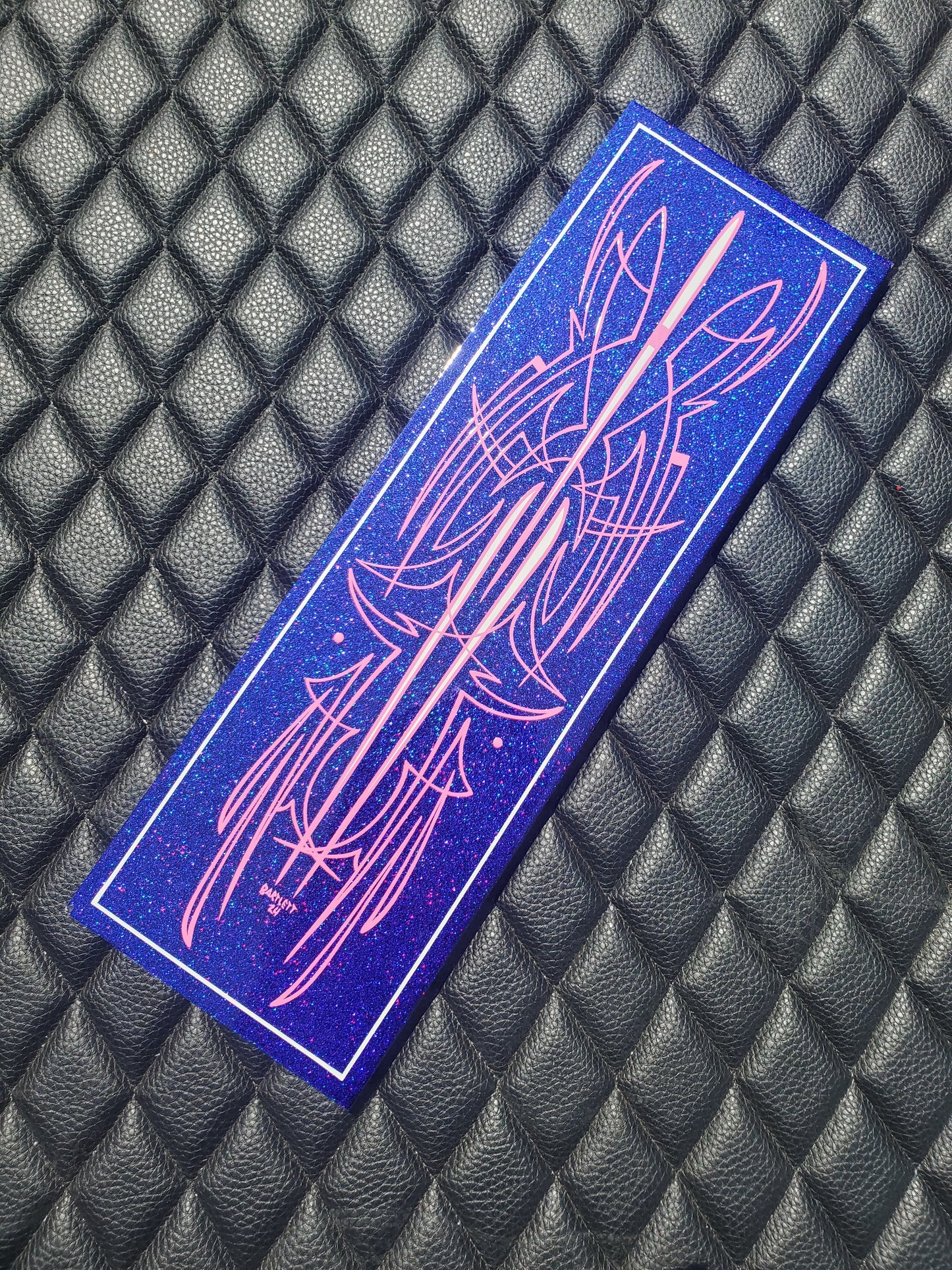 Blue metal flake panel 5.5x17