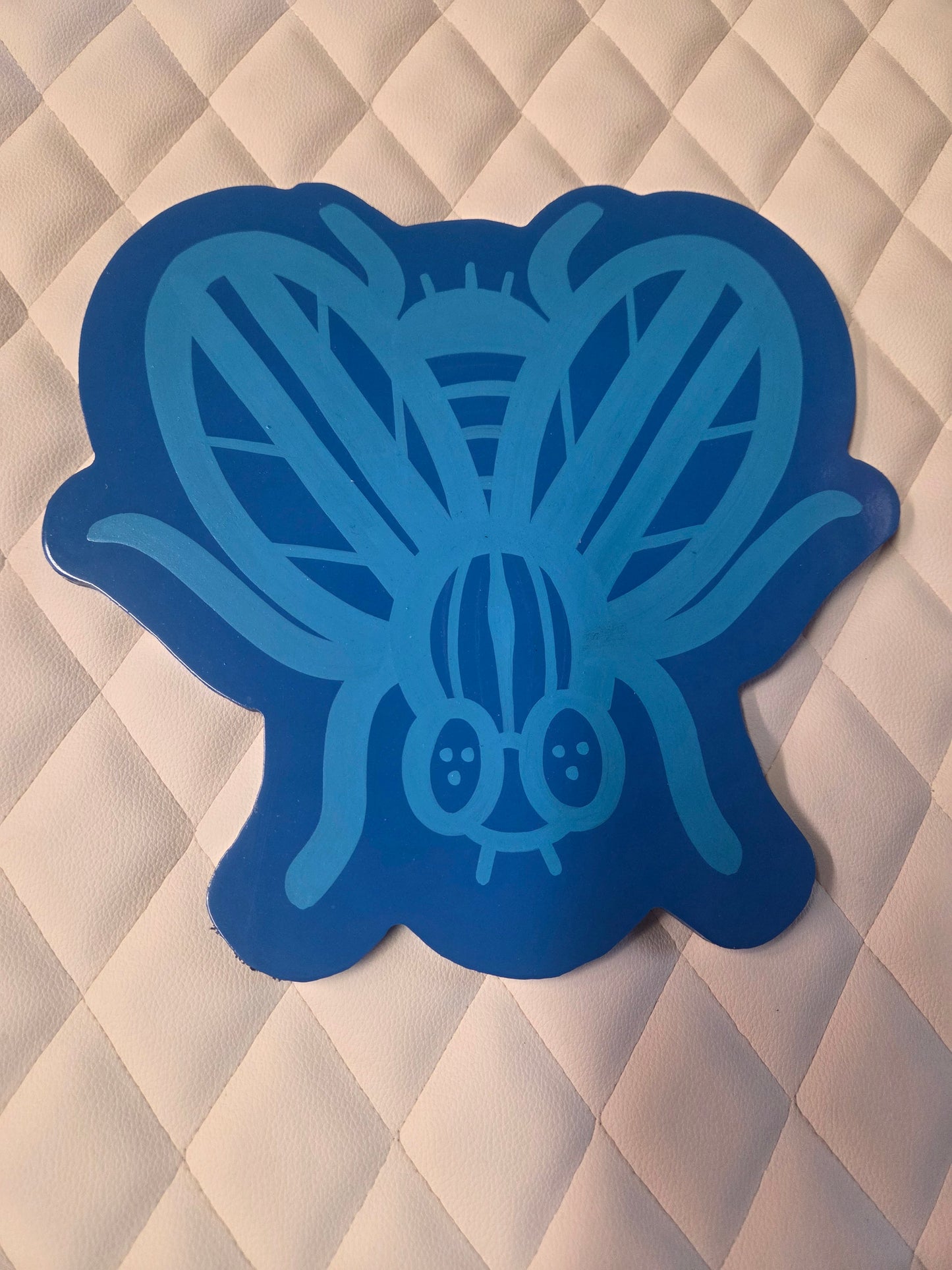 Blue fly cutout 9x9