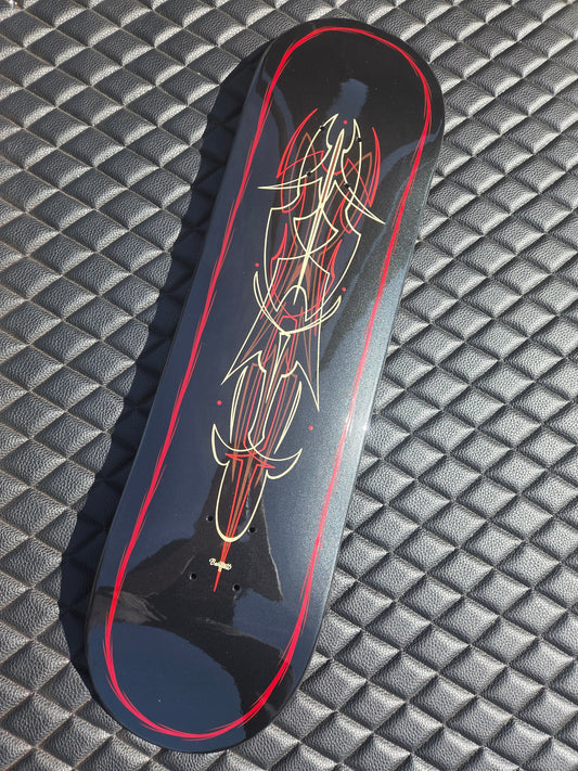 Black pearl skate deck