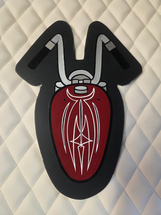 Red Chopper cutout 8.5x12